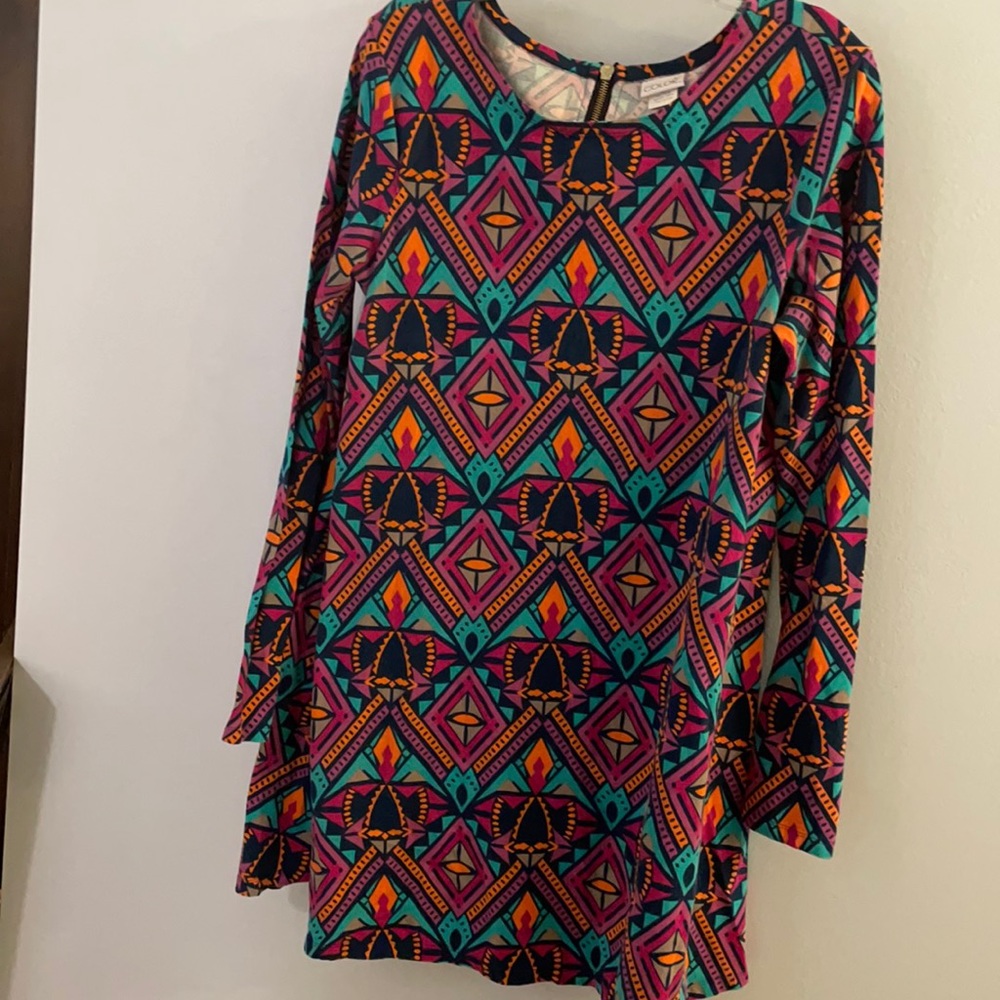 All for color 3/4 sleeve dress